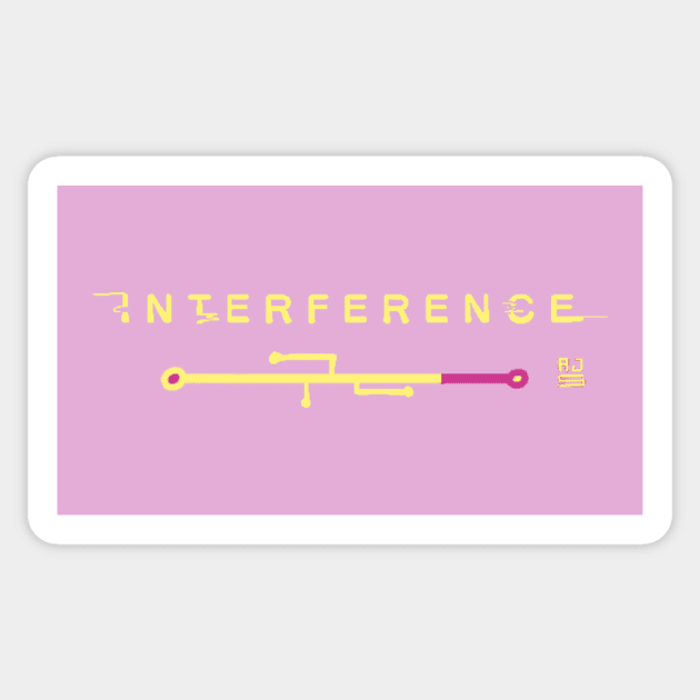 Interference Logo Sticker by Land of Chel